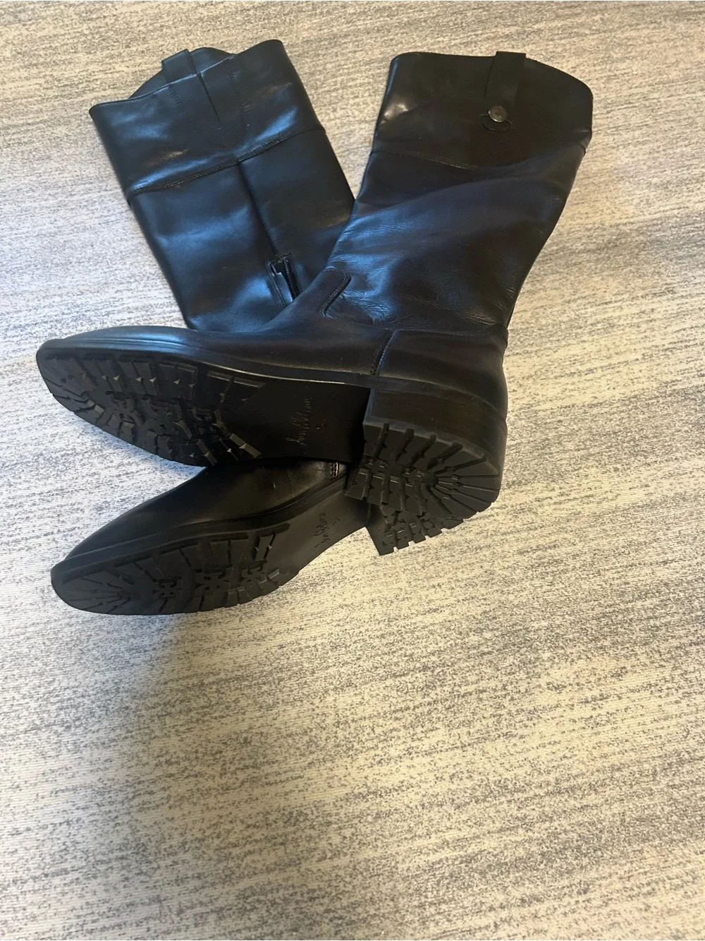 Sam Edelman Black Over-the-Knee Leather Boots